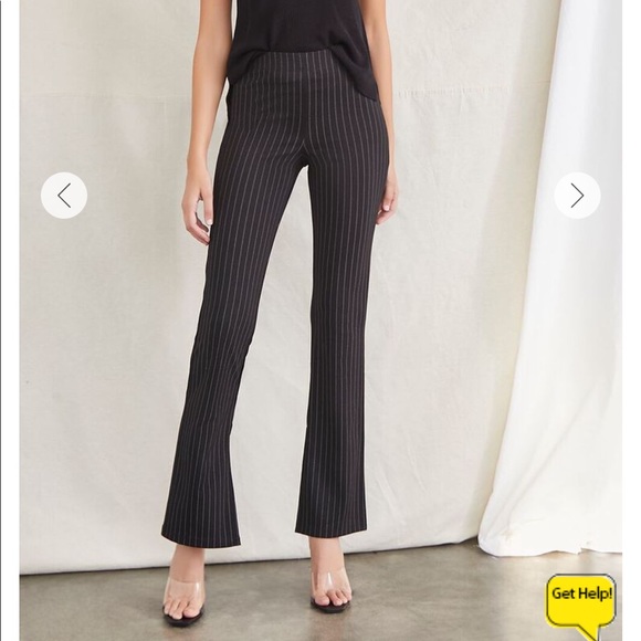 Forever 21 Pants - Forever 21 Pinstriped Flare Pants